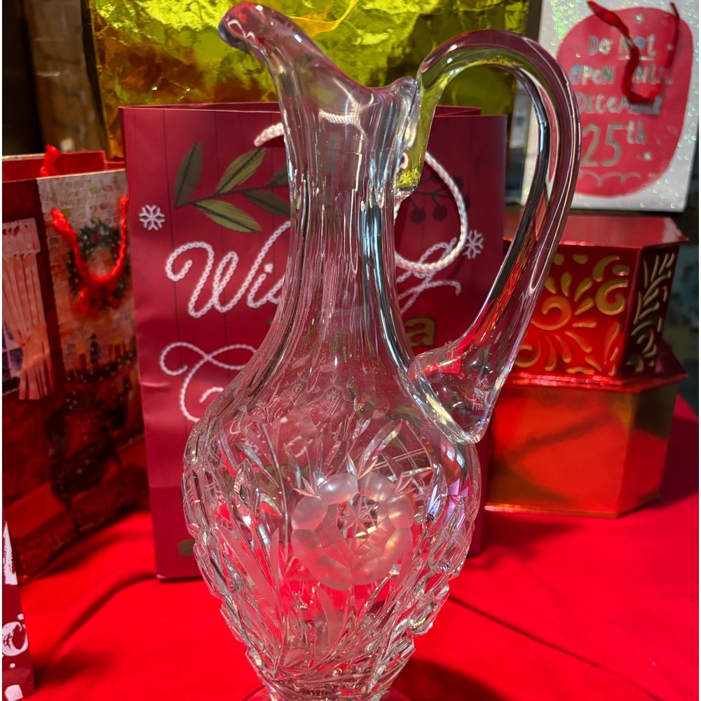 New listing: Vintage Crystal cut pitcher